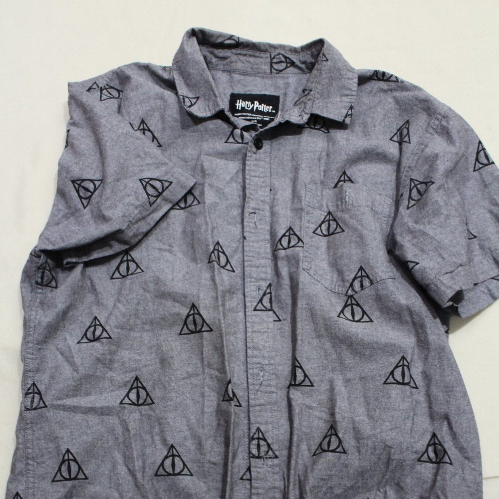 Harry Potter Short Sleeve Button Down
